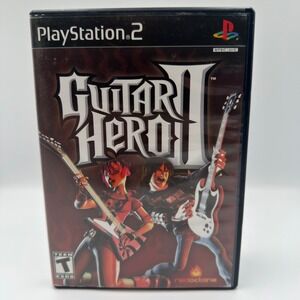 Guitar Hero II 2 Sony PlayStation 2 PS2 Game with Manual RedOctane SLUS 21447